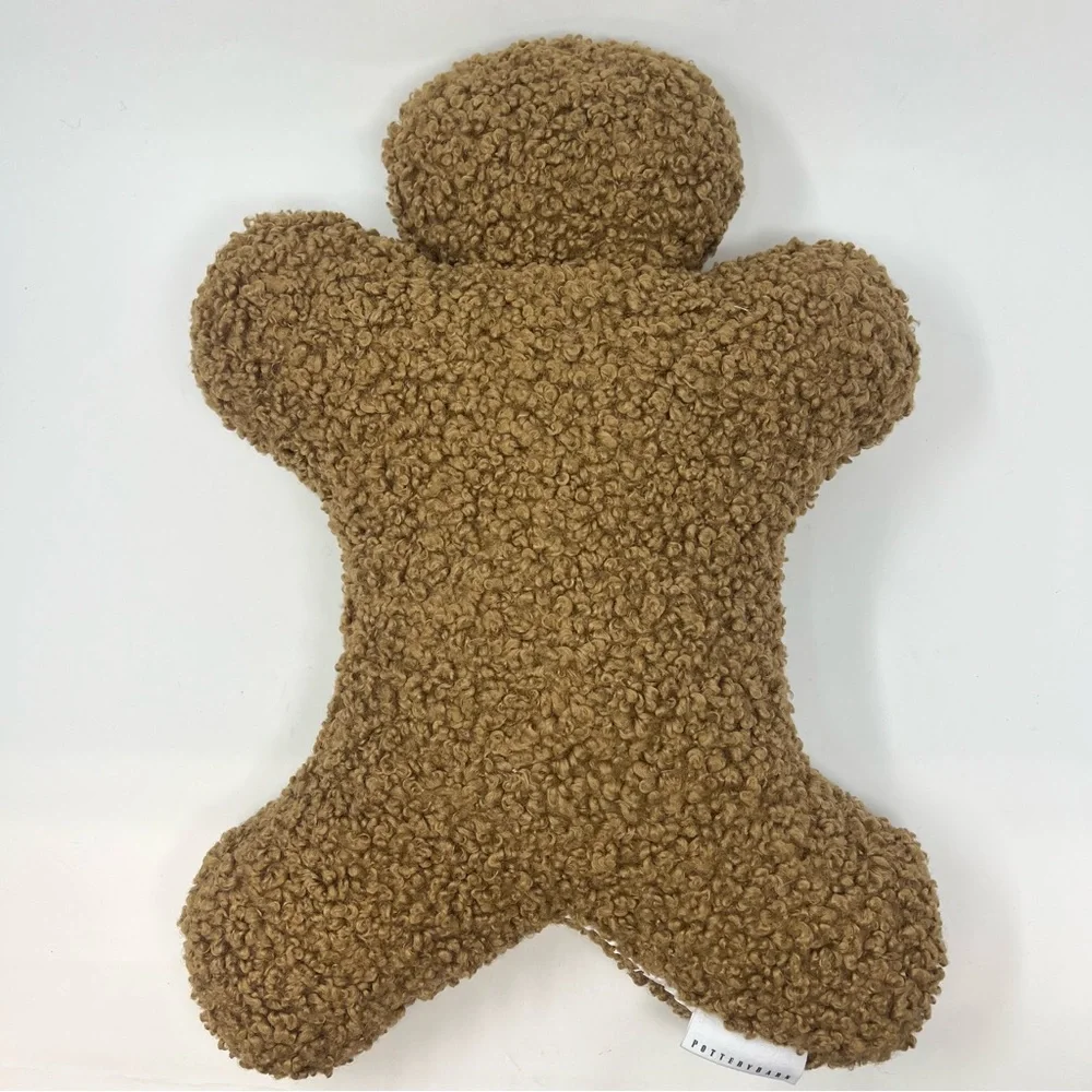 Pottery Barn Mr. Spice Gingerbread Pillow Christmas Holiday Decorative